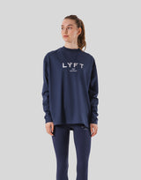 LÝFT Logo Long T-Shirt - Navy