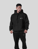 LÝFT × COR Limited Graphic Sweat Hoodie - Black