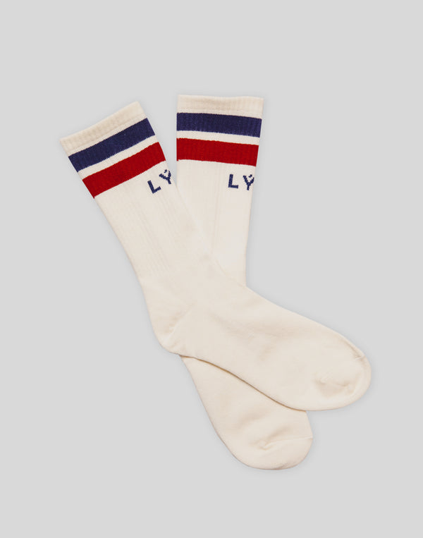LÝFT 2Line Socks - White