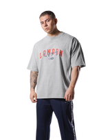 Vintage London Logo Big T-Shirt - Grey