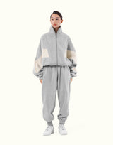Loose Fit Zip Up Sweat Jacket 2 - Grey