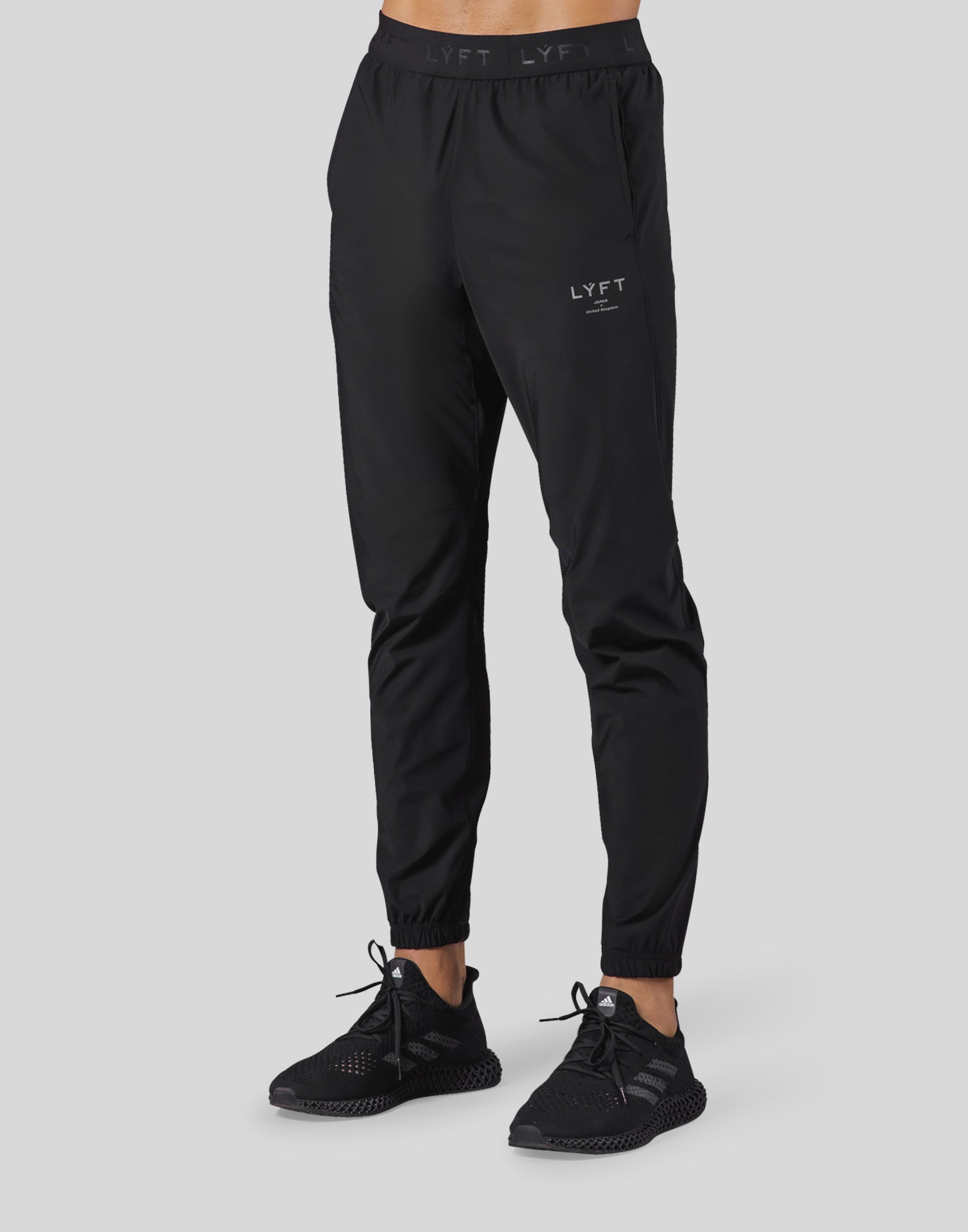 Logo Rib Stretch Slim Straight Pants - Black – LÝFT