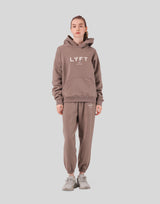 LÝFT Logo Sweat Hoodie - Beige