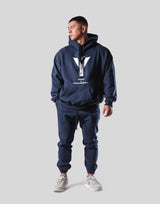 Y Oversize Sweat Hoodie - Navy