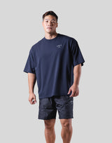 One Point Logo Stretch Big T-Shirt - Navy