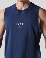 Back Emblem Loose Fit Tanktop - Navy