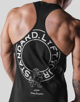 Back Emblem Training Tanktop - Black