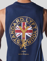 Back Emblem Loose Fit Tanktop - Navy