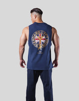 Back Emblem Loose Fit Tanktop - Navy