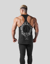 Back Emblem Training Tanktop - Black