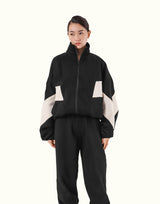 Loose Fit Zip Up Sweat Jacket 2 - Black