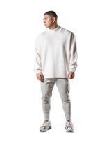 Oversize Mock Neck Pullover - Ivory