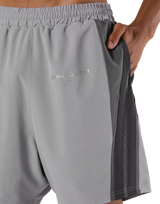 2Line Wide Shorts - Grey