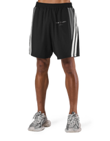 2Line Wide Shorts - Black