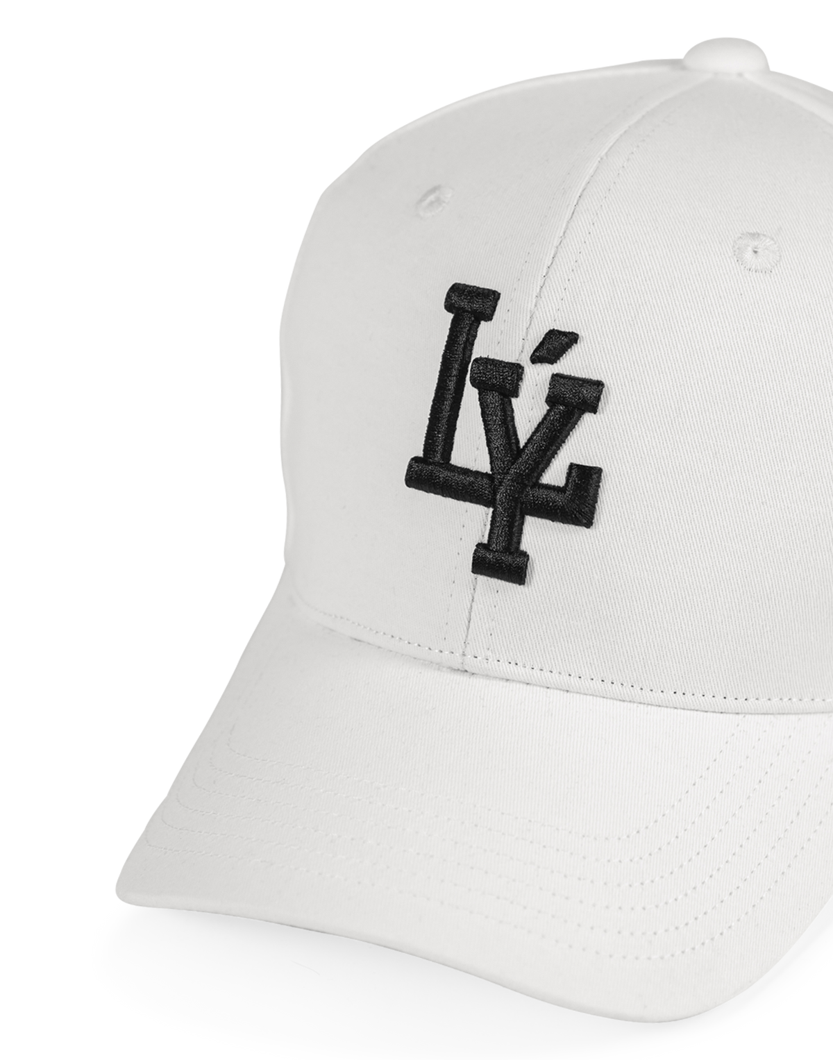 Embroidered LÝ Logo Cap - White