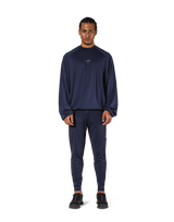 2Way Stretch Relaxed Pullover Tops - Navy