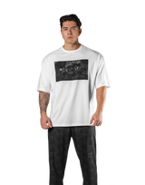 Box Patch Stretch Big T-Shirt - White