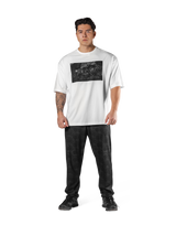 Box Patch Stretch Big T-Shirt - White