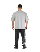 Box Patch Stretch Big T-Shirt - Grey