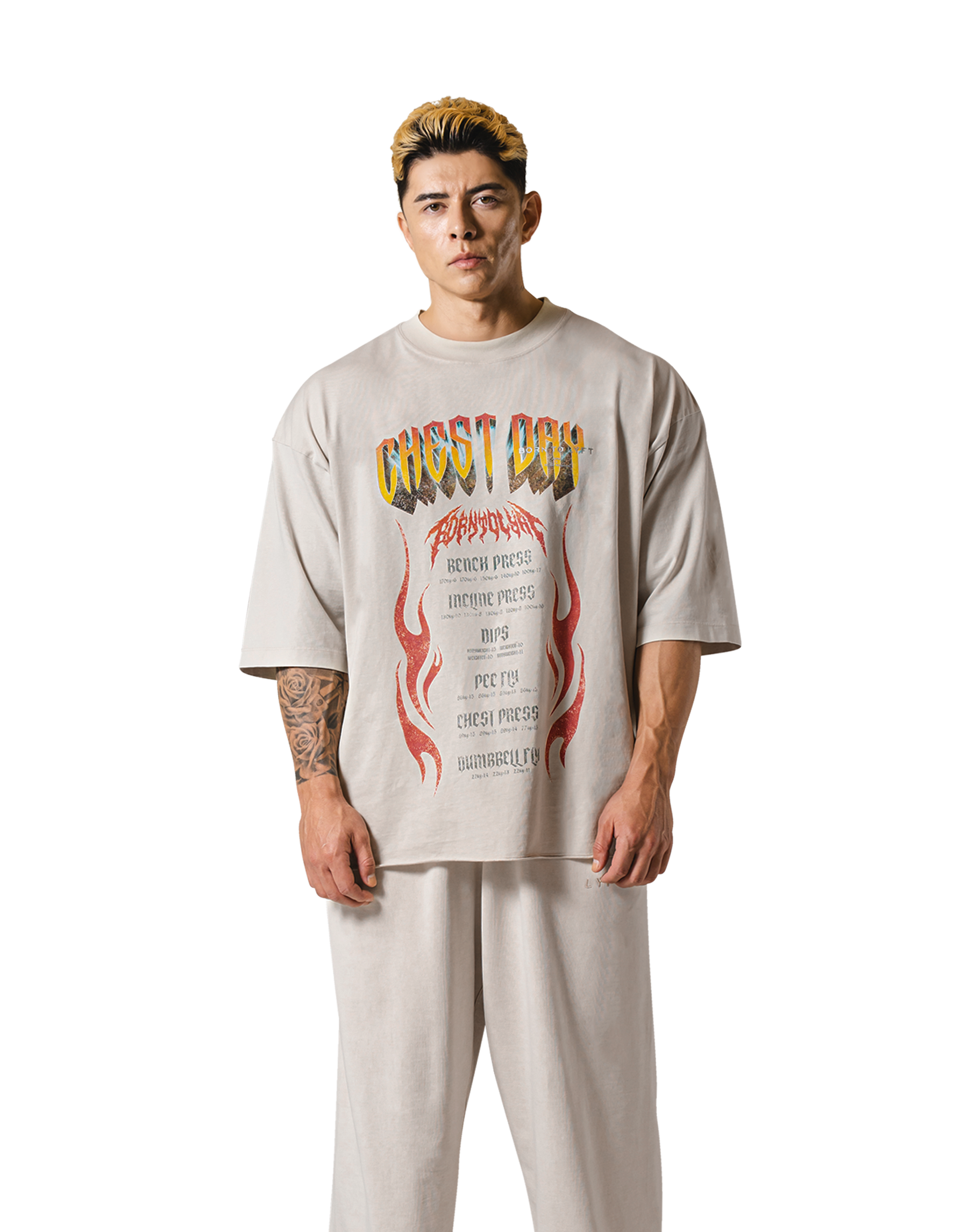 Chest Day Vintage Extra Big T-Shirt - Ivory – LÝFT Chest Day Vintage Extra Big T-Shirt - Ivory – LÝFT