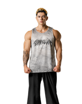 Death Metal Logo Vintage Mesh Tanktop - Ivory