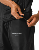 Nylon Zip Up Vest - Black