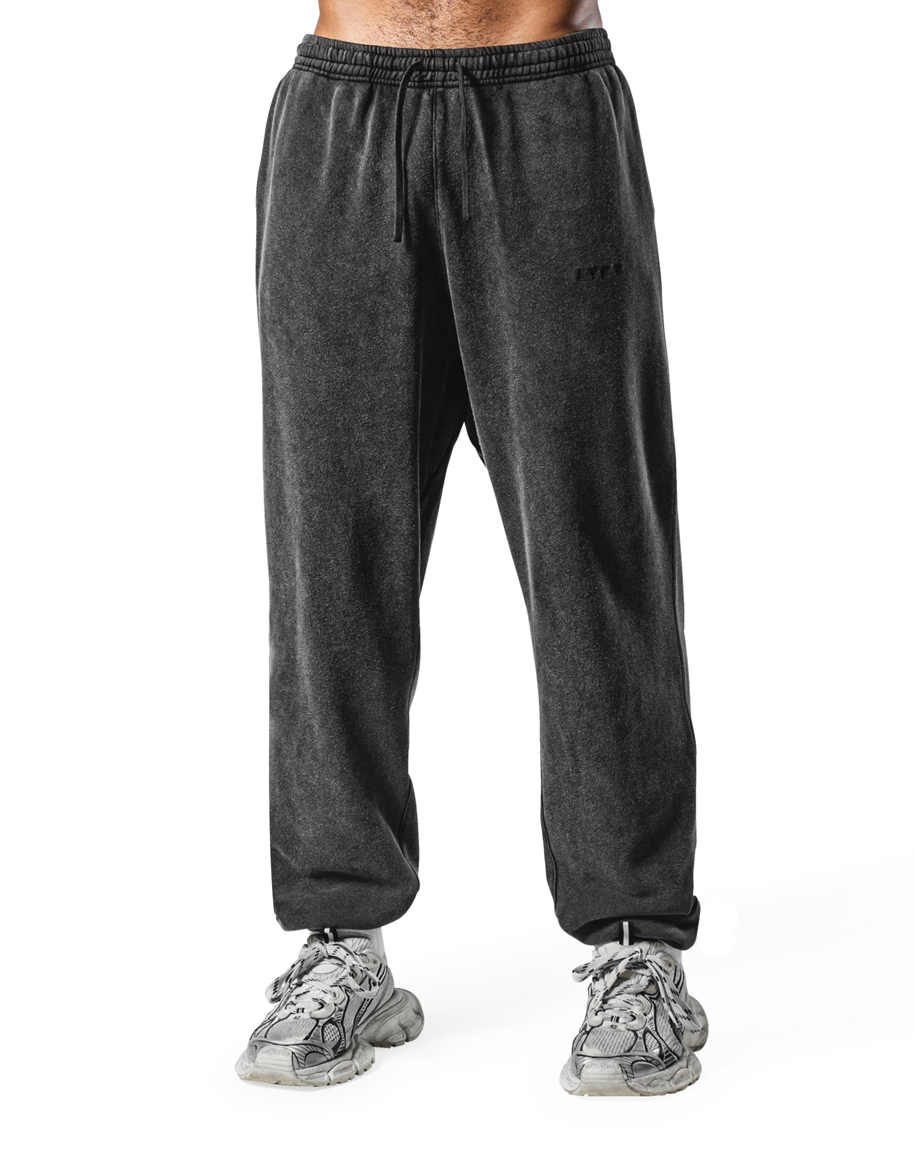 Wide Loose Vintage Sweat Pants - Black – LÝFT Wide Loose Vintage Sweat Pants - Black – LÝFT