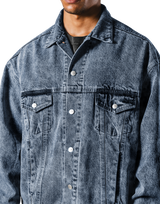 Oversize Denim Jacket - Blue