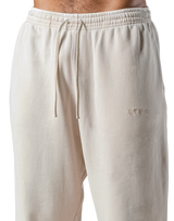 Wide Loose Vintage Sweat Pants - Ivory