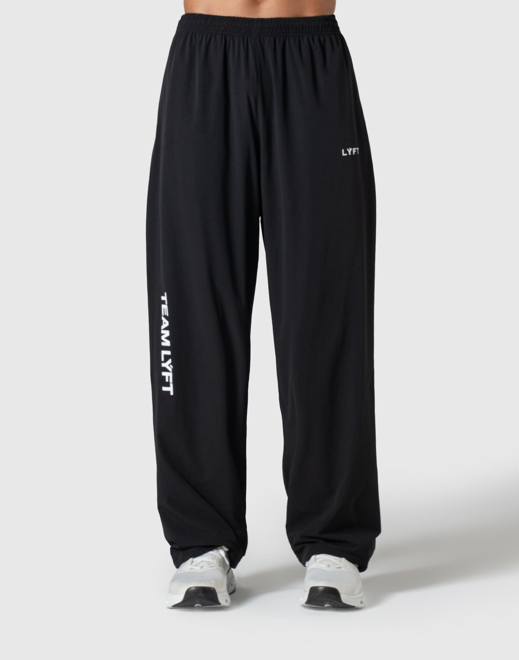 TEAM LÝFT Logo Nylon Pants - Black TEAM LÝFT Logo Nylon Pants - Black