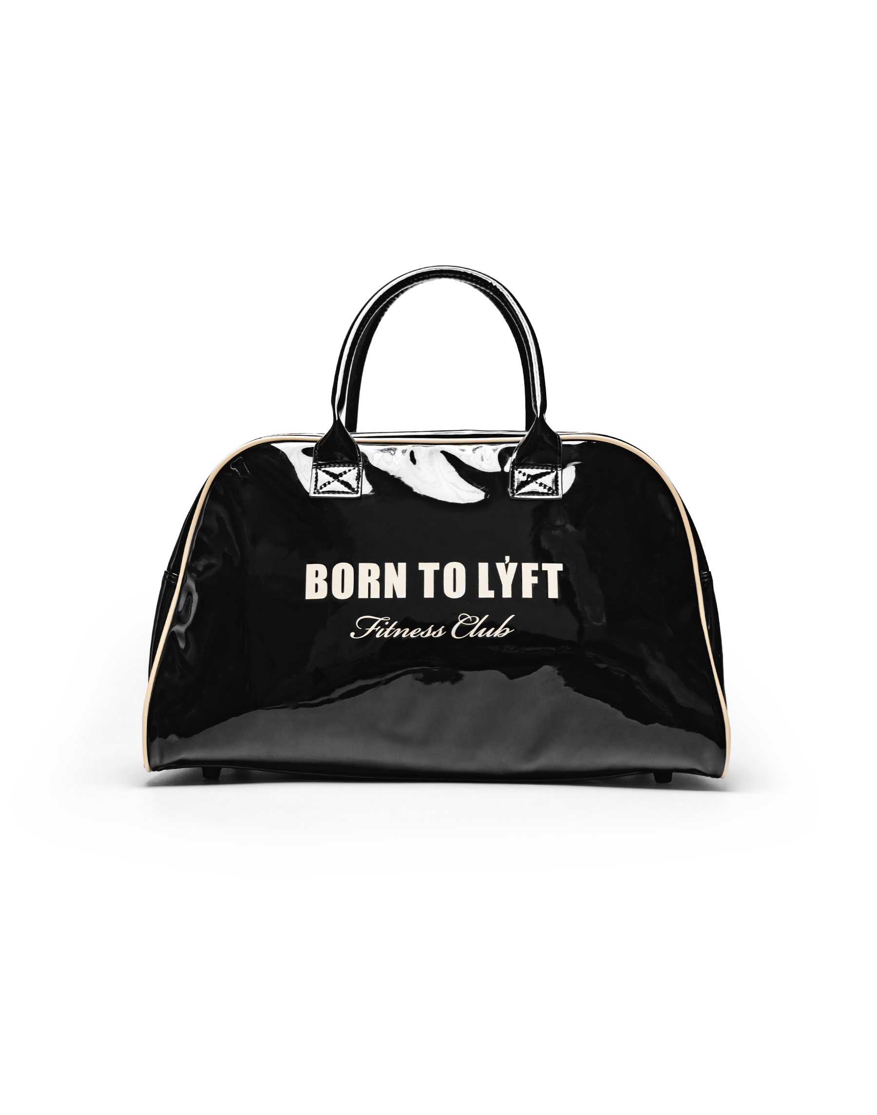 Born To LÝFT Enamel Grip Bag - Clear Black Born To LÝFT Enamel Grip Bag - Clear Black