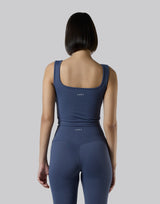 Square Neck Sports Bratop - Navy