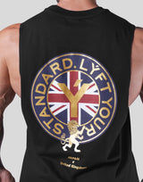 Back Emblem Loose Fit Tanktop - Black