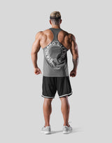 Back Emblem Training Tanktop - D.Grey