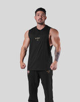 Back Emblem Loose Fit Tanktop - Black
