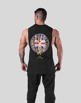 Back Emblem Loose Fit Tanktop - Black