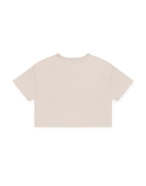 LÝFT × WIND AND SEA Limited Logo Wide Cropped T-Shirt - Ivory