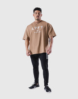 LÝFT Logo Big T-Shirt - Beige