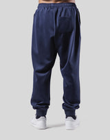 Emblem Loose Fit Jersey Pants - Navy