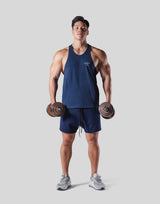 Back Emblem Training Tanktop - Navy