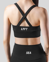 LÝFT × WIND AND SEA Cross Strap Bratop - Black