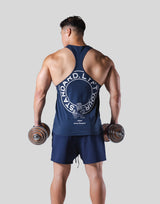 Back Emblem Training Tanktop - Navy