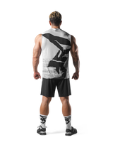 Faded Graphic Tanktop - White