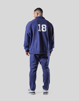18 Logo Sweat Polo Shirt - Navy