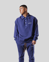 18 Logo Sweat Polo Shirt - Navy