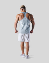 Back Emblem Training Tanktop - L.Blue