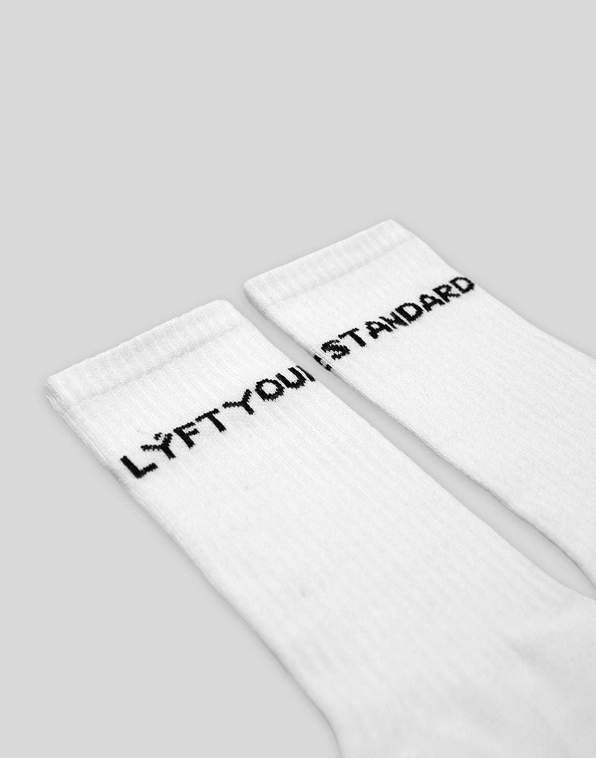 Message Middle Socks - White