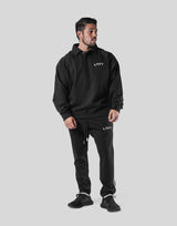 18 Logo Sweat Polo Shirt - Black