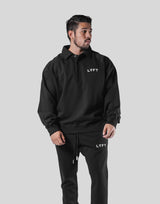 18 Logo Sweat Polo Shirt - Black