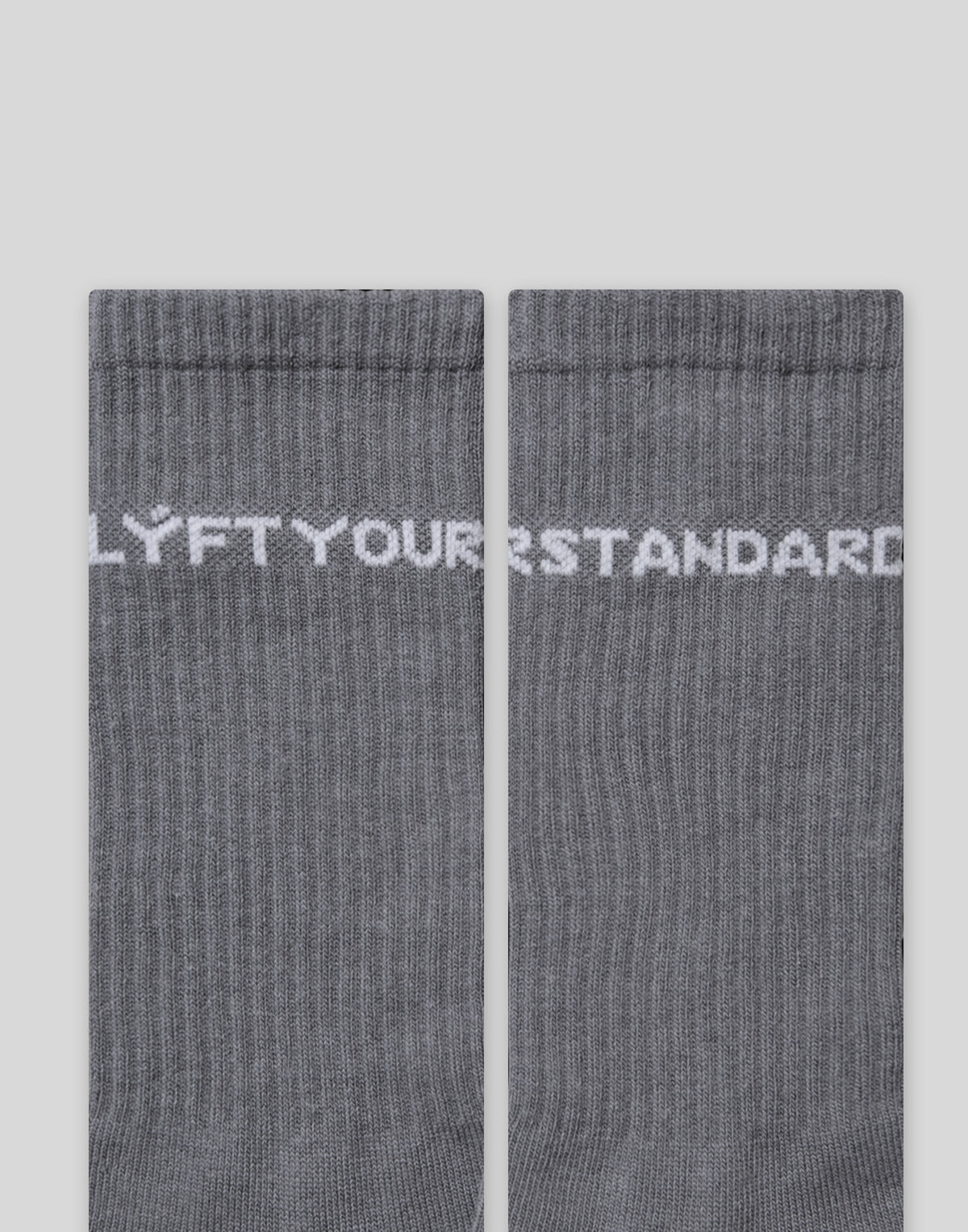 Message Middle Socks - Grey